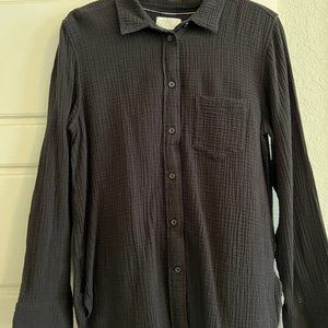 Women's J. Crew Classic-fit cozy gauze shirt.